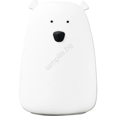 Polux Led rgb детска сензорна лампа bear led/0, 8w/5v бяла + usb (sa1447)