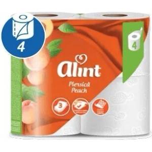 Alint Комплект тоалетна хартия Alint, праскова, 3 слоя, 4 ролки (5944570021957)