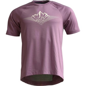 Zimtstern Мъжка фланелка с къс ръкав за колоездене Zimtstern Pureflowz Shirt S/S Cycling jersey - Berry / Berry (056-3322-0111)
