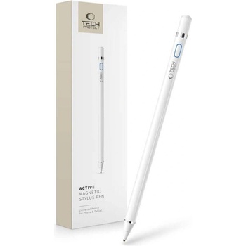 Tech-Protect Активна Писалка за Таблет и Телефон, Tech-Protect Active Stylus Pen, Бял (795787711583)