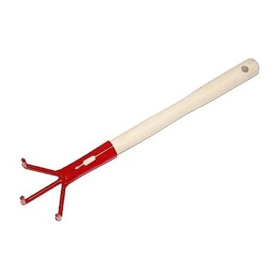 Drápek 3 prsty s násadou 27 cm Rosteto - oranžová