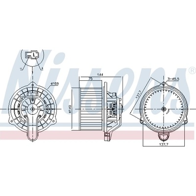 Vnitřní ventilátor NISSENS 87568