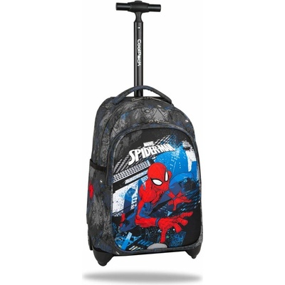 COOLPACK Ученическа раница на колела Coolpack - Jack - Spiderman, две основни отделения, два странични джоба, водонепропусклива материя, разноцветна (F107777)