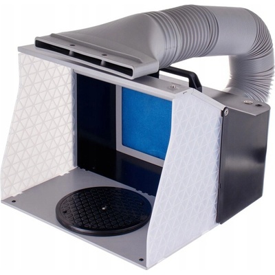 Stříkací box se 2 ventilátory odsávání, LED osvětlením a rotačním stojanem – Zboží Dáma