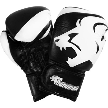 Dominator Боксови Ръкавици - Elite | Black and White (Естествена Кожа) 12 oz