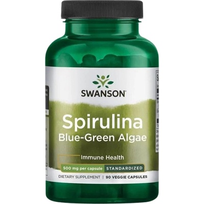 Swanson Spirulina Blue-Green Algae 10% Phycocyanin 500 mg [90 капсули]