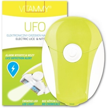 Vitammy UFO elektronický hrebeň na vši a hnidy limetkový