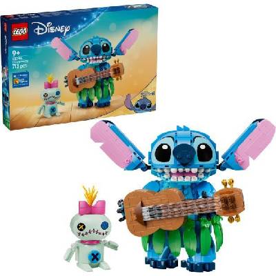 | Disney Stitch and Scrump - 2 figures with accessories including ukulele as room decoration - birthday gift for girls, boys and film fans aged 9 and over - 43296