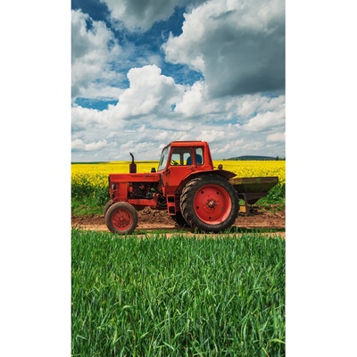 Carbotex · Dětský ručník Červený traktůrek 350 gr./m2 - 30 x 50 cm