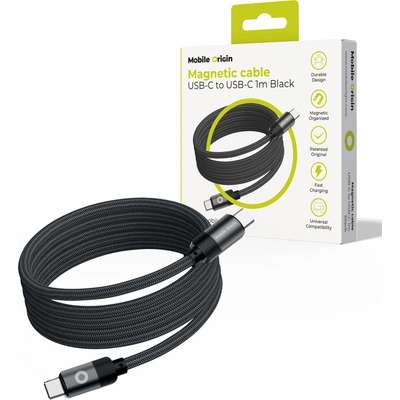 Mobile Origin MC2-USBC-1M-BLK USB-C to USB-C, 1m, černý