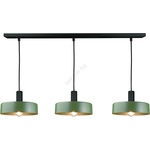 Keter Lighting Пендел HAKI 3xE27/60W/230V зелен/черен (KE0118)