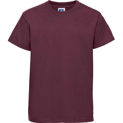 Russell Athletic 180B / Детска тениска с къс ръкав, 100% памук - бордо 90 (10180B370a1)