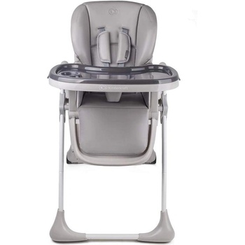 KinderKraft Столче за хранене Yummy, Сиво, Регулируем, с двойна масичка (NEW022256)