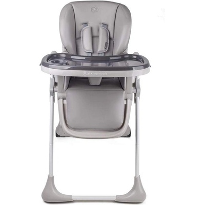 KinderKraft Столче за хранене Yummy, Сиво, Регулируем, с двойна масичка (NEW022256)