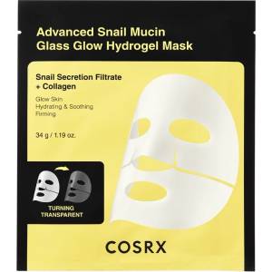 Cosrx Advanced Snail Mucin Glass Glow Hydrogel Mask - Хидрогелна Маска за Сияйна Кожа 34g/1бр