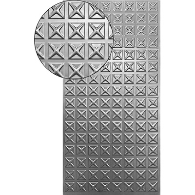 Plech pozinkovaný, 2000 x 1000 x 1,2 mm, 3D vzor