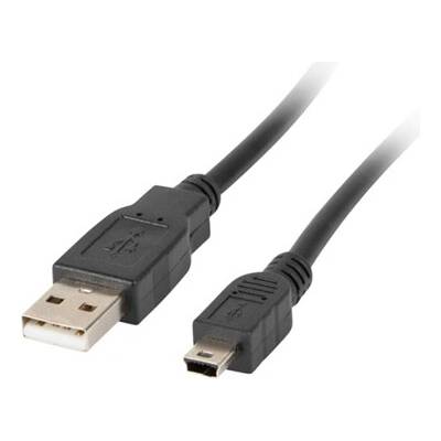 Lanberg CA-USBK-11CC-0018-BK USB mini (M) – USB-A (M) 2.0 1,8m černý