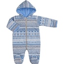 Baby Service Zimná dojčenská kombinéza Etnik zima šedo-modrá
