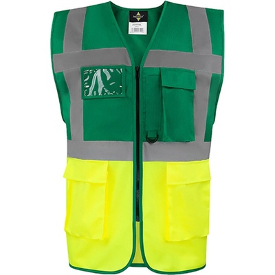 Korntex Hamburg Multifunkčná reflexná vesta KX810 Paramedic Green