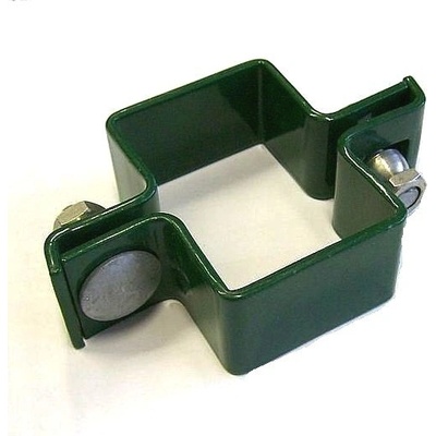 Objímka průběžná pro sloupek bez děr průřez 60x40 mm pozinkovaná s PVC vrstvou