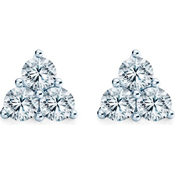 SAVICKI Обеци Fairytale: бяло злато, лабораторни диаманти