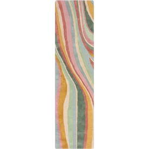 Flair Rugs Ръчно изработена вълнена пътека 60x230 cm Abstract Flow - Flair Rugs (503119377396)