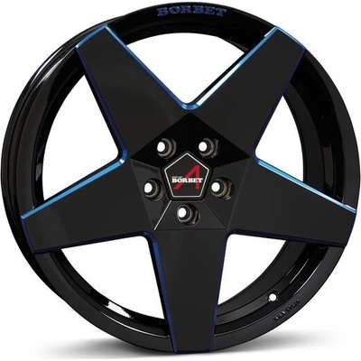 Borbet A 8,5x19 5x112 ET45 black blue gloss