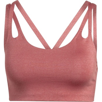 Image 1 of adidas Yoga Luxe Studio Light-Support Fire Bra Womens - Red