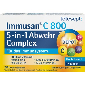 tetesept Immusan® C 800 5-в-1 комплекс за защита - 25 таблетка