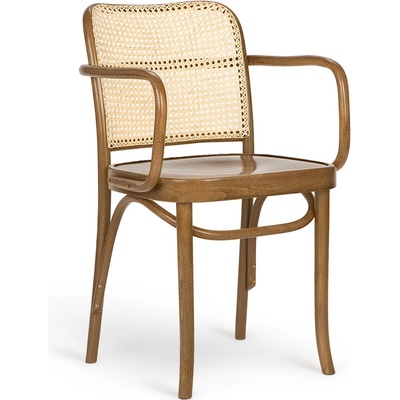 Paged Classic B-8114 Seat Wood Back Caned buk morený / dyha