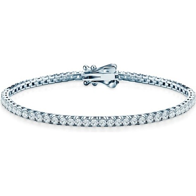 SAVICKI Tenisový náramok striebro s moissanitmi 2,2 mm 15 cm - SAV-B-TENIS-02WQ-2-15CM-22SZ-20K-925-MOI-B