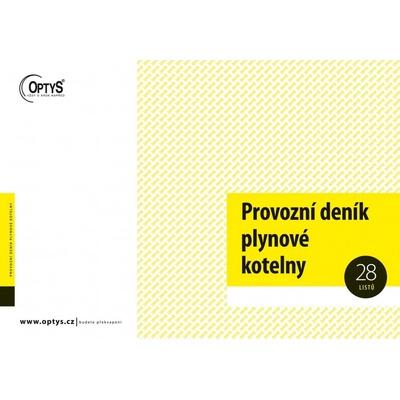 Optys 1241 Provozní deník plynové kotelny A4 – Zboží Živě