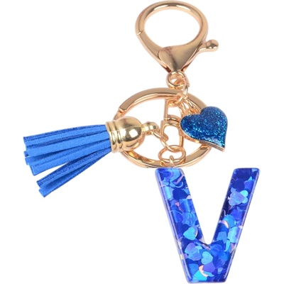 HARAHU Ключодържател Азбука - v / Тъмносиня kp37882 (37882)