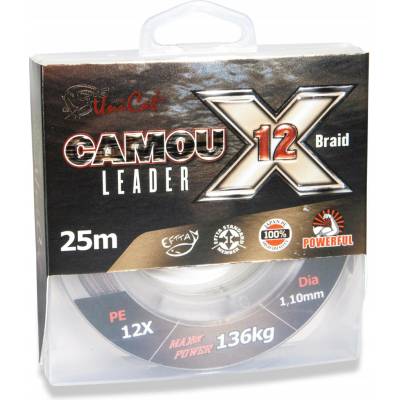 Uni Cat Materiál návazce Camou X-12 Leader 25 m 1,2 mm