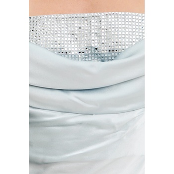 Retrofete Копринена рокля Retrofete Emery в синьо дълга със стандартна кройка HL24-7943 (HL24.7943)