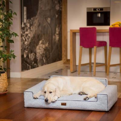 HobbyDog Pelech Glamour - Šedý Inari VELIKOST: Pro velkého psa (vel. XXL) - 116 x 78 cm