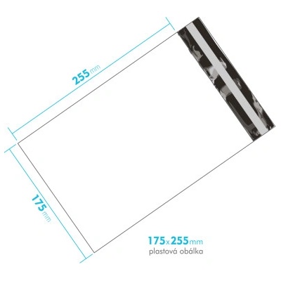 Plastová obálka 175x255mm