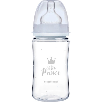 Canpol babies Aнтиколик шише Canpol Easy Start - Royal Baby, 240 ml, Синьо (35/234_blu)