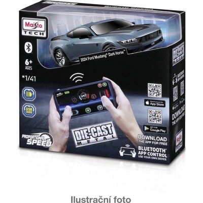 Maisto RC kovový model s Bluetooth ovládáním a světly 1:41