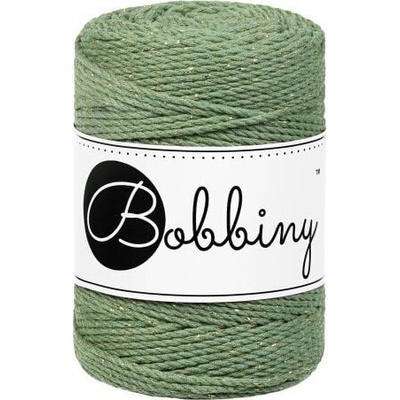 3PLY Macramé Rope 1, 5 mm 100 m Golden Eucalyptus Green юта (TD-E061)