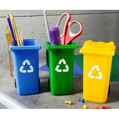 Stojánek na tužky popelnice TŘÍDĚNÝ ODPAD – Zboží Mobilmania