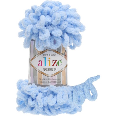 Alize Puffy 100g Farba: svetlo modrá 183