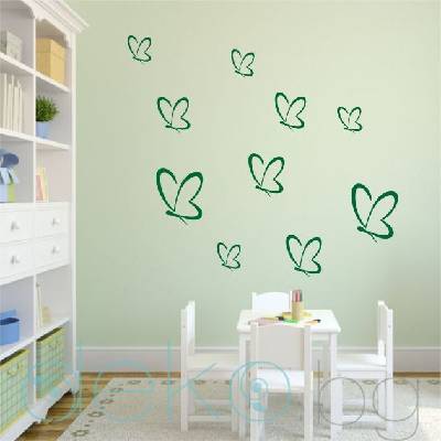 Абстрактни пеперуди - комплект 10 бр (5213)