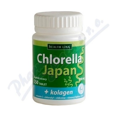 Health Link Chlorella Japan + kolagen 250 tablet