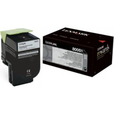 Lexmark 80C0S10 черен (black) оригинален тонер (80C0S10)