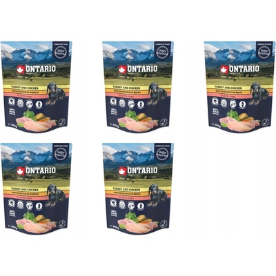 Ontario krůta a kuře se zeleninou ve vývaru 5 x 300 g