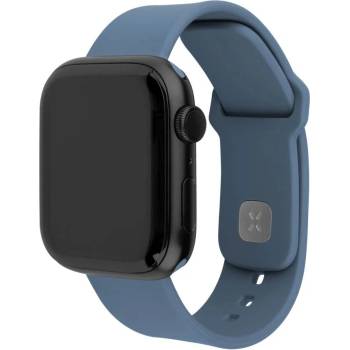 FIXED Спортна силиконова каишка за Apple Watch 42/44/45 мм, зелено-синя FIXSST2-434-GREBL (FIXSST2-434-GREBL)