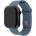 FIXED Спортна силиконова каишка за Apple Watch 42/44/45 мм, зелено-синя FIXSST2-434-GREBL (FIXSST2-434-GREBL)