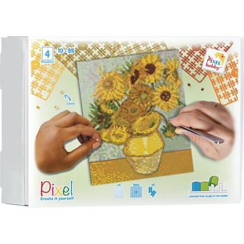Pixelhobby Мозайка с пиксели Classic, Pixelhobby, 80x100 пиксела - Слънчогледи на Винсент ван Гог (90292)