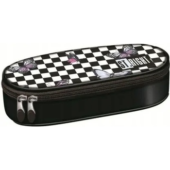 St. Majewski St. Right Chessboard Butterflies овален ученически несесер